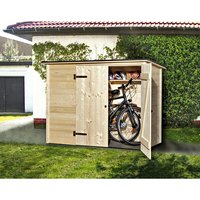 WEKA Gartenhaus »Pultdach-Merzweckschrank«, Holz, BxHxT: 219 x 151 x 84 cm (Außenmaße inkl. Dachüberstand) – beige WEKA Gartenhaus »Pultdach-Merzweckschrank«, Holz, BxHxT: 219 x 151 x 84 cm (Außenmaße inkl. Dachüberstand) – beige