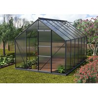 VITAVIA Gewächshaus »Merkur«, 9,9 m², Kunststoff/Aluminium, winterfest – grau VITAVIA Gewächshaus »Merkur«, 9,9 m², Kunststoff/Aluminium, winterfest – grau