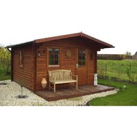 WOLFF FINNHAUS Saunahaus »Ella«, BxTxH: 459 x 465 x 260 cm, ohne Ofen – beige WOLFF FINNHAUS Saunahaus »Ella«, BxTxH: 459 x 465 x 260 cm, ohne Ofen – beige