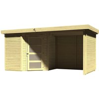 KARIBU Gartenhaus »Schwandorf«, Holz, BxHxT: 462 x 218 x 246 cm (Außenmaße inkl. Dachüberstand) – braun KARIBU Gartenhaus »Schwandorf«, Holz, BxHxT: 462 x 218 x 246 cm (Außenmaße inkl. Dachüberstand) – braun