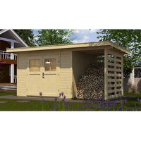 WEKA Gartenhaus »179 A Gr.2«, Holz, BxHxT: 504 x 224 x 241 cm (Außenmaße inkl. Dachüberstand) – beige WEKA Gartenhaus »179 A Gr.2«, Holz, BxHxT: 504 x 224 x 241 cm (Außenmaße inkl. Dachüberstand) – beige