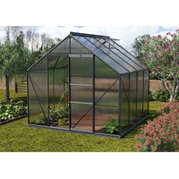 VITAVIA Gewächshaus »Merkur«, 6,7 m², Kunststoff/Aluminium, winterfest – grau VITAVIA Gewächshaus »Merkur«, 6,7 m², Kunststoff/Aluminium, winterfest – grau