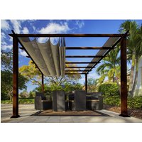 PARAGON OUTDOOR Pavillon »Florida«, quadratisch, BxT: 350 x 350 cm – braun PARAGON OUTDOOR Pavillon »Florida«, quadratisch, BxT: 350 x 350 cm – braun