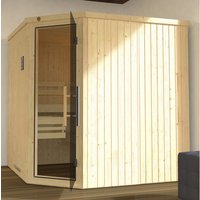 WEKA Ecksauna »Varberg 3«, BxHxT: 194 x 199 x 194 cm – beige WEKA Ecksauna »Varberg 3«, BxHxT: 194 x 199 x 194 cm – beige