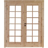 Doppeltür »Lars XL 44 Iso«, Kiefernholz, Natur – beige Doppeltür »Lars XL 44 Iso«, Kiefernholz, Natur – beige
