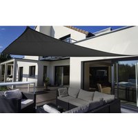 FLORACORD Dreiecksonnensegel, Breite: 460 cm – schwarz FLORACORD Dreiecksonnensegel, Breite: 460 cm – schwarz