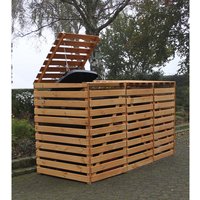 PROMADINO Mülltonnenbox »Vario«, 219cm x 122cm x 92cm (BxHxT), 720 Liter – braun PROMADINO Mülltonnenbox »Vario«, 219cm x 122cm x 92cm (BxHxT), 720 Liter – braun