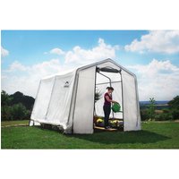 SHELTERLOGIC Folien-Gewächshaus, 9 m², Stahl/Kunststoff – weiss SHELTERLOGIC Folien-Gewächshaus, 9 m², Stahl/Kunststoff – weiss