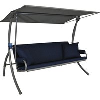 ANGERER FREIZEITMÖBEL Hollywoodschaukel »Elegance Joy«, 3-Sitzer, inkl. Auflagen – blau ANGERER FREIZEITMÖBEL Hollywoodschaukel »Elegance Joy«, 3-Sitzer, inkl. Auflagen – blau