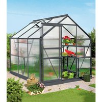 VITAVIA Gewächshaus »Calypso«, 3 m², Kunststoff/Aluminium, winterfest – grau VITAVIA Gewächshaus »Calypso«, 3 m², Kunststoff/Aluminium, winterfest – grau