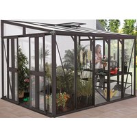 VITAVIA Gewächshaus »Helena«, 8,6 m², Aluminium/Glas, winterfest – grau Rabatt: 26 % VITAVIA Gewächshaus »Helena«, 8,6 m², Aluminium/Glas, winterfest – grau Rabatt: 26 %