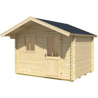 SKANHOLZ Gartenhaus »Narvik«, Holz, BxHxT: 340 x 262 x 250 cm (Außenmaße) – beige SKANHOLZ Gartenhaus »Narvik«, Holz, BxHxT: 340 x 262 x 250 cm (Außenmaße) – beige