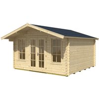 SKANHOLZ Gartenhaus »Trondheim«, Holz, BxHxT: 420 x 264 x 380 cm (Außenmaße) – beige SKANHOLZ Gartenhaus »Trondheim«, Holz, BxHxT: 420 x 264 x 380 cm (Außenmaße) – beige