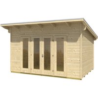 SKANHOLZ Gartenhaus »Ostende«, Holz, BxHxT: 390 x 249,5 x 250 cm (Außenmaße inkl. Dachüberstand) - beige |  Holz  |  8,75 m² SKANHOLZ Gartenhaus »Ostende«, Holz, BxHxT: 390 x 249,5 x 250 cm (Außenmaße inkl. Dachüberstand) - beige |  Holz  |  8,75 m²