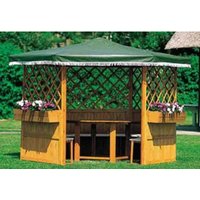 PROMADINO Ersatzdach, BxH: 309 x 31 cm, grün, Kiefernholz – gruen PROMADINO Ersatzdach, BxH: 309 x 31 cm, grün, Kiefernholz – gruen