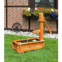 PROMADINO Holztrog, BxH: 110 x 100 cm, honig, Kiefernholz – braun PROMADINO Holztrog, BxH: 110 x 100 cm, honig, Kiefernholz – braun
