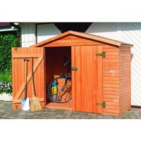 PROMADINO Geräteschrank, BxHxT: 227 x 173 x 82 cm, braun PROMADINO Geräteschrank, BxHxT: 227 x 173 x 82 cm, braun