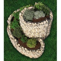 BELLISSA Kräuterspirale, BxHxL: 90 x 60 x 110 cm, Stahl – silberfarben BELLISSA Kräuterspirale, BxHxL: 90 x 60 x 110 cm, Stahl – silberfarben