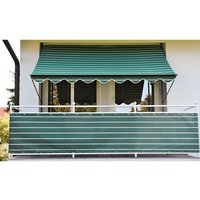 ANGERER FREIZEITMÖBEL Klemmmarkise, BxT: 250×150 cm, grün gestreift – gruen ANGERER FREIZEITMÖBEL Klemmmarkise, BxT: 250×150 cm, grün gestreift – gruen