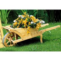 PROMADINO Pflanzkarre, BxH: 131 x 42 cm, natur, Kiefernholz – beige PROMADINO Pflanzkarre, BxH: 131 x 42 cm, natur, Kiefernholz – beige