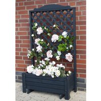 PROMADINO Rankkasten, kiefernholz – grau PROMADINO Rankkasten, kiefernholz – grau