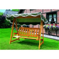 PROMADINO Hollywoodschaukel, 3-Sitzer – braun PROMADINO Hollywoodschaukel, 3-Sitzer – braun