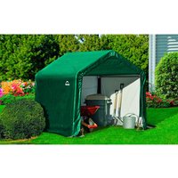 SHELTERLOGIC Gartenhaus, Kunststoff, BxHxT: 180 x 180 x 180 cm (Außenmaße inkl. Dachüberstand) – gruen | grau SHELTERLOGIC Gartenhaus, Kunststoff, BxHxT: 180 x 180 x 180 cm (Außenmaße inkl. Dachüberstand) – gruen | grau