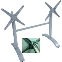 GARDEN PLEASURE Tischgestell »Pamir«, Tragfähigkeit: 30 kg, Aluminium – grau GARDEN PLEASURE Tischgestell »Pamir«, Tragfähigkeit: 30 kg, Aluminium – grau