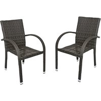GARDEN PLEASURE Stapelstuhl »Modesto« – grau GARDEN PLEASURE Stapelstuhl »Modesto« – grau