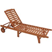 GARDEN PLEASURE Sonnenliege »Palm Springs«, Eukalyptusholz, Klappfunktion – braun GARDEN PLEASURE Sonnenliege »Palm Springs«, Eukalyptusholz, Klappfunktion – braun