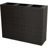 GARDEN PLEASURE Pflanzgefäß, Kunststoffgeflecht, coffee, rechteckig – braun GARDEN PLEASURE Pflanzgefäß, Kunststoffgeflecht, coffee, rechteckig – braun