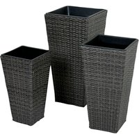 GARDEN PLEASURE Pflanztopf, kunststoff, anthrazit GARDEN PLEASURE Pflanztopf, kunststoff, anthrazit