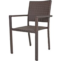 GARDEN PLEASURE Stapelstuhl »Malaga«, BxTxH: 55 x 57 x 88 cm, Aluminium/ Kunststoffgeflecht – schwarz GARDEN PLEASURE Stapelstuhl »Malaga«, BxTxH: 55 x 57 x 88 cm, Aluminium/ Kunststoffgeflecht – schwarz