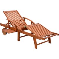 GARDEN PLEASURE Sonnenliege »Beverly Hills«, Eukalyptusholz, Klappfunktion – braun GARDEN PLEASURE Sonnenliege »Beverly Hills«, Eukalyptusholz, Klappfunktion – braun