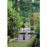 GARDEN PLEASURE Pforte mit Rosenbogen, B x T x H: 108 x 40 x 229 cm, Eisen, schwarz GARDEN PLEASURE Pforte mit Rosenbogen, B x T x H: 108 x 40 x 229 cm, Eisen, schwarz