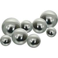 GARDEN PLEASURE Deko-Kugeln-Set, Edelstahl, silberfarben GARDEN PLEASURE Deko-Kugeln-Set, Edelstahl, silberfarben