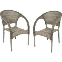 GARDEN PLEASURE Stapelstuhl »Bastia«, BxTxH: 57 x 63 x 81 cm, Aluminium/ Kunststoffgeflecht – braun GARDEN PLEASURE Stapelstuhl »Bastia«, BxTxH: 57 x 63 x 81 cm, Aluminium/ Kunststoffgeflecht – braun