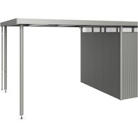 BIOHORT Seitendach »HighLine«, Edelstahl/Stahlblech, B x T x H: 282 x 275 x 222 cm – grau BIOHORT Seitendach »HighLine«, Edelstahl/Stahlblech, B x T x H: 282 x 275 x 222 cm – grau