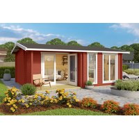 LASITA MAJA Gartenhaus »Brighton 44«, Holz, BxHxT: 580 x 250 x 370 cm (Außenmaße inkl. Dachüberstand) - rot |  Holz LASITA MAJA Gartenhaus »Brighton 44«, Holz, BxHxT: 580 x 250 x 370 cm (Außenmaße inkl. Dachüberstand) - rot |  Holz