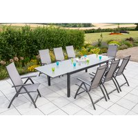 MERXX Gartenmöbelset »Vicenza«, 8 Sitzplätze, Aluminium/Textil – braun Rabatt: 20 % MERXX Gartenmöbelset »Vicenza«, 8 Sitzplätze, Aluminium/Textil – braun Rabatt: 20 %