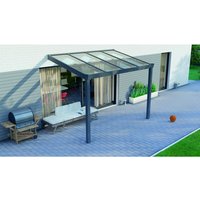 GARDENDREAMS Terrassenüberdachung »Legend«, BxT: 300 x 250 cm, anthrazit / RAL7016, Glasdach – grau GARDENDREAMS Terrassenüberdachung »Legend«, BxT: 300 x 250 cm, anthrazit / RAL7016, Glasdach – grau