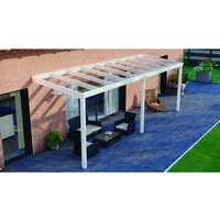 GARDENDREAMS Terrassenüberdachung »Legend«, BxT: 700 x 250 cm, weiß / RAL9016, Glasdach – weiss GARDENDREAMS Terrassenüberdachung »Legend«, BxT: 700 x 250 cm, weiß / RAL9016, Glasdach – weiss
