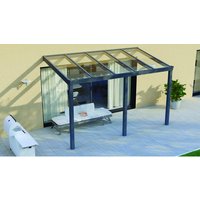 GARDENDREAMS Terrassenüberdachung »Legend«, BxT: 400 x 250 cm, anthrazit / RAL7016, Glasdach – grau GARDENDREAMS Terrassenüberdachung »Legend«, BxT: 400 x 250 cm, anthrazit / RAL7016, Glasdach – grau