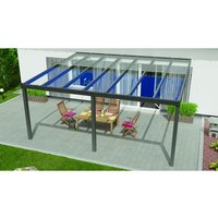 GARDENDREAMS Terrassenüberdachung »Expert«, BxT: 400 x 350 cm, weiß / RAL9016, Glasdach – weiss GARDENDREAMS Terrassenüberdachung »Expert«, BxT: 400 x 350 cm, weiß / RAL9016, Glasdach – weiss