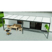 GARDENDREAMS Terrassenüberdachung »Expert«, BxT: 400 x 350 cm, grau / RAL9007 GARDENDREAMS Terrassenüberdachung »Expert«, BxT: 400 x 350 cm, grau / RAL9007