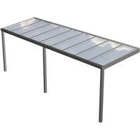 GARDENDREAMS Terrassenüberdachung »Legend«, BxT: 700 x 200 cm, grau / RAL9007, Glasdach GARDENDREAMS Terrassenüberdachung »Legend«, BxT: 700 x 200 cm, grau / RAL9007, Glasdach