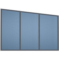 GARDENDREAMS Seitenwand, Breite: 350 cm, Aluminium, anthrazit – grau GARDENDREAMS Seitenwand, Breite: 350 cm, Aluminium, anthrazit – grau
