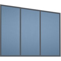 GARDENDREAMS Seitenwand, Breite: 300 cm, Aluminium, anthrazit – grau GARDENDREAMS Seitenwand, Breite: 300 cm, Aluminium, anthrazit – grau