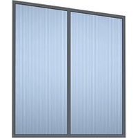 GARDENDREAMS Seitenwand, Breite: 200 cm, Aluminium, anthrazit – grau GARDENDREAMS Seitenwand, Breite: 200 cm, Aluminium, anthrazit – grau