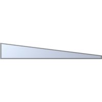 GARDENDREAMS Keilfenster, Breite: 250 cm, Aluminium, grau GARDENDREAMS Keilfenster, Breite: 250 cm, Aluminium, grau